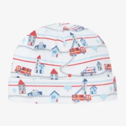 Kissy Kissy Baby Boys White Cotton Rigs Hat