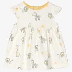 Kissy Kissy Baby Girls Ivory Safari Sunshine Dress