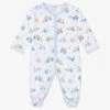 Kissy Kissy Boys White Construction Convoy Babygrow