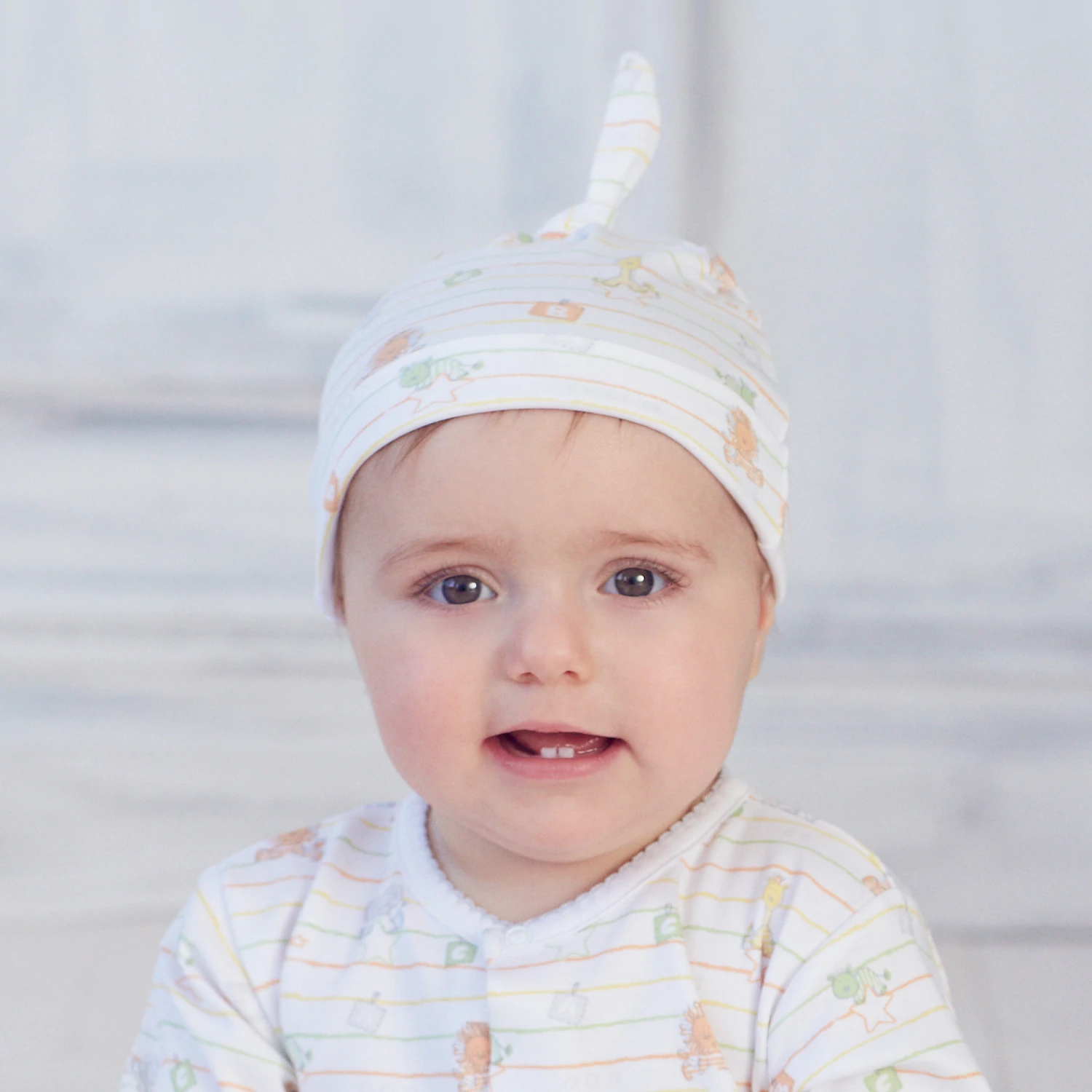 Kissy Kissy Pima Cotton Alphabet Hat 2 Kissy Kissy Pima Cotton Alphabet Hat - Image 2