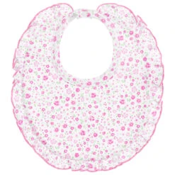 Kissy Kissy Pima Cotton Pink Floral Bib