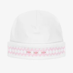 Kissy Kissy Pima Cotton Smocked Baby Hat