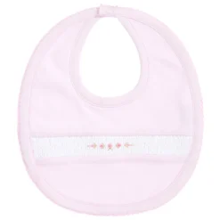 Kissy Kissy Pink Pima Cotton Rose Bib