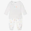 Kissy Kissy White Elephant 2 Piece Babygrow
