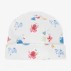 Kissy Kissy White Pima Cotton Ocean Hat