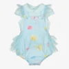 Lapin House Baby Girls Blue Shortie Set
