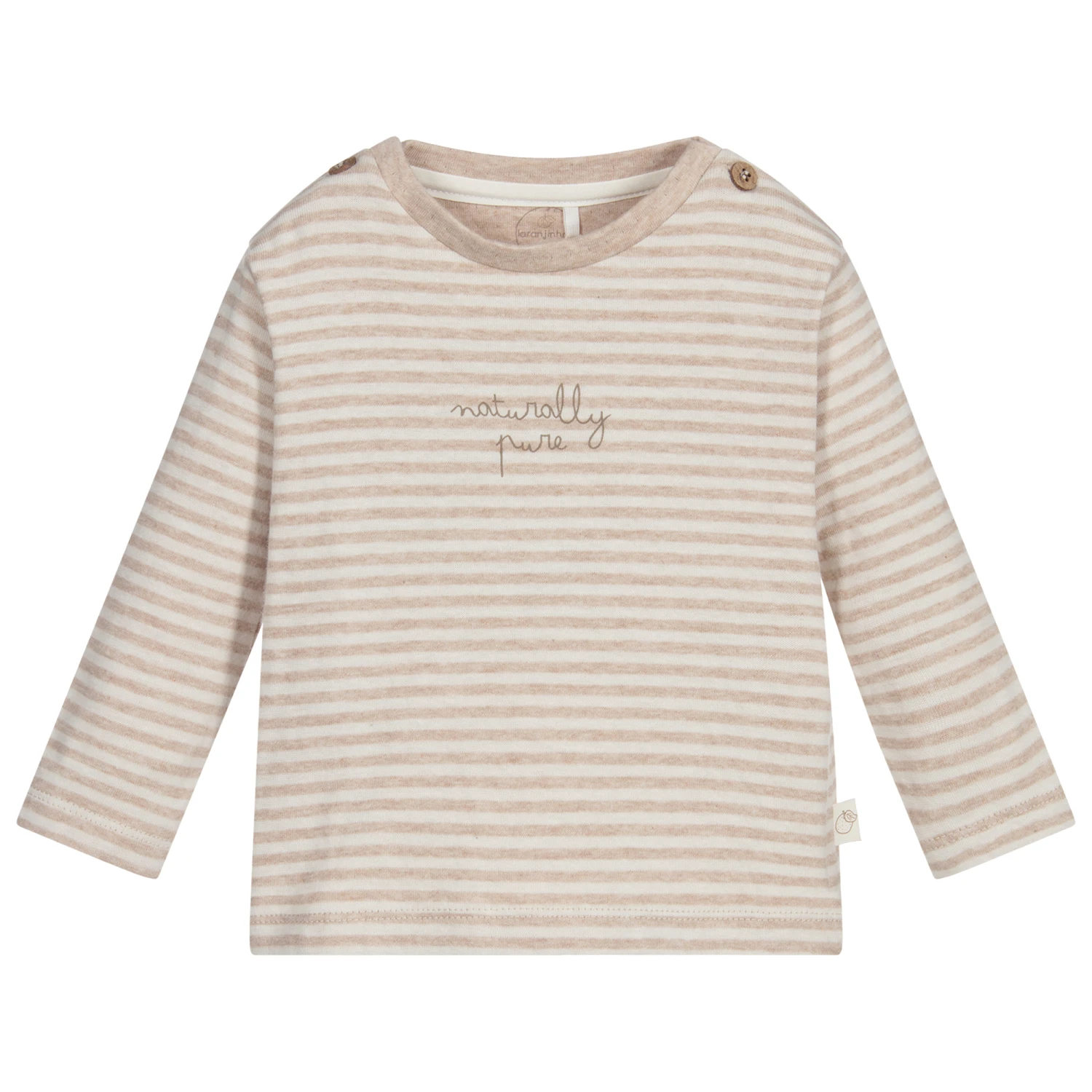 Laranjinha Beige Organic Cotton Top 1 Laranjinha Beige Organic Cotton Top