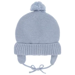 Laranjinha Blue Knitted Baby Hat