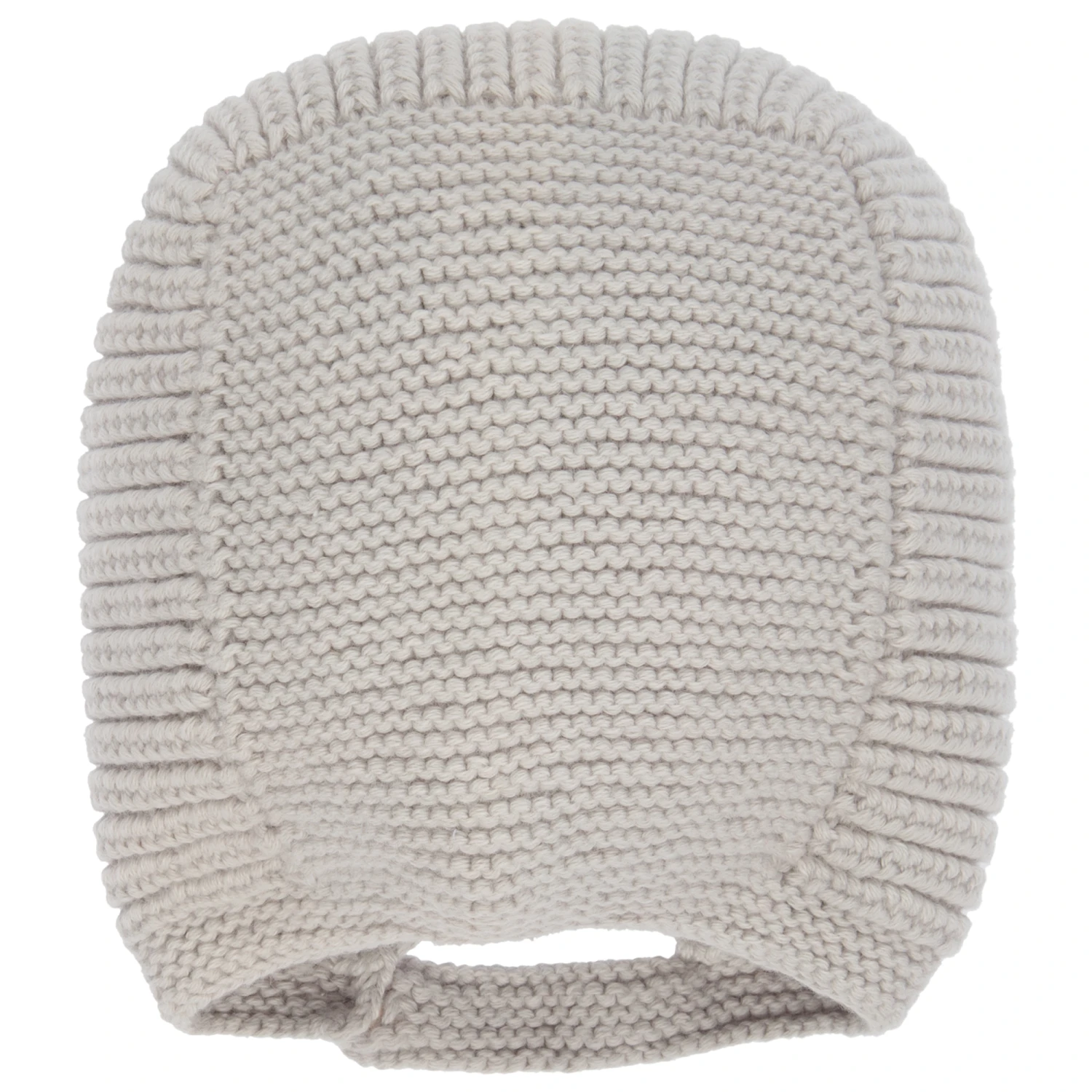 Laranjinha Grey Knitted Baby Bonnet 2 Laranjinha Grey Knitted Baby Bonnet - Image 2