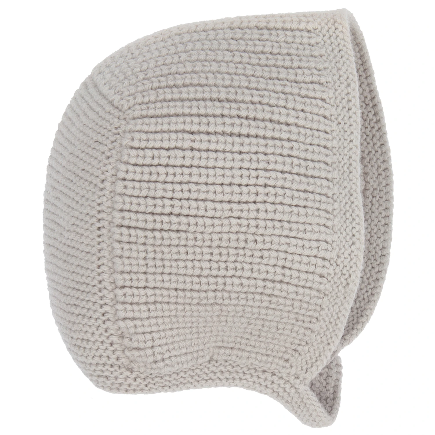 Laranjinha Grey Knitted Baby Bonnet 3 Laranjinha Grey Knitted Baby Bonnet - Image 3