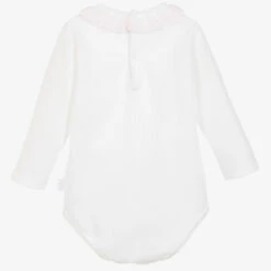 Laranjinha White & Pink Cotton Bodysuit -BloomBabe Cloth Store laranjinha white pink cotton bodysuit 101054 5736a037ed45107d5834184aaf699b0508102b24