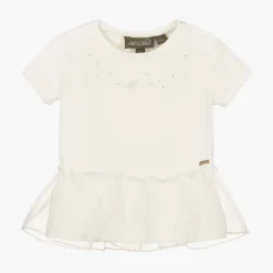 Le Chic Ivory Organic Cotton T-Shirt