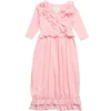 Lemon Loves Layette Pale Pink Pima Cotton 'Jenna' Day Gown
