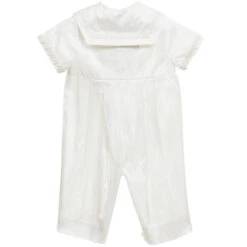 Little Darlings Occasion Baby Boys Ivory Silk Sailor Romper Suit -BloomBabe Cloth Store little darlings baby boys ivory silk sailor romper suit 100094 3f7cc1150780d56f70408527fdf32d7263afb7b0