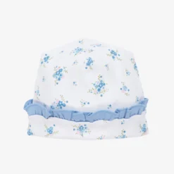 Magnolia Baby Girls Blue Samantha Floral Hat