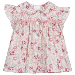 Malvi & Co Pink Floral Cotton Baby Blouse