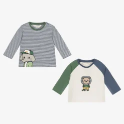Mayoral Newborn Baby Boys Animal Tops (2 Pack)