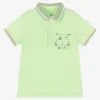 Mayoral Baby Boys Green Boat Cotton Polo Shirt