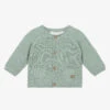 Mayoral Baby Boys Green Cotton Knit Cardigan
