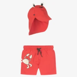 Mayoral Baby Boys Red Crab Beach Set (UPF 40+)