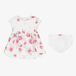 Mayoral Baby Girls Ivory & Pink Floral Satin Dress -BloomBabe Cloth Store mayoral baby girls ivory pink floral satin dress 496045 8fef1e227a982348214d90862c71a5f2645eef09
