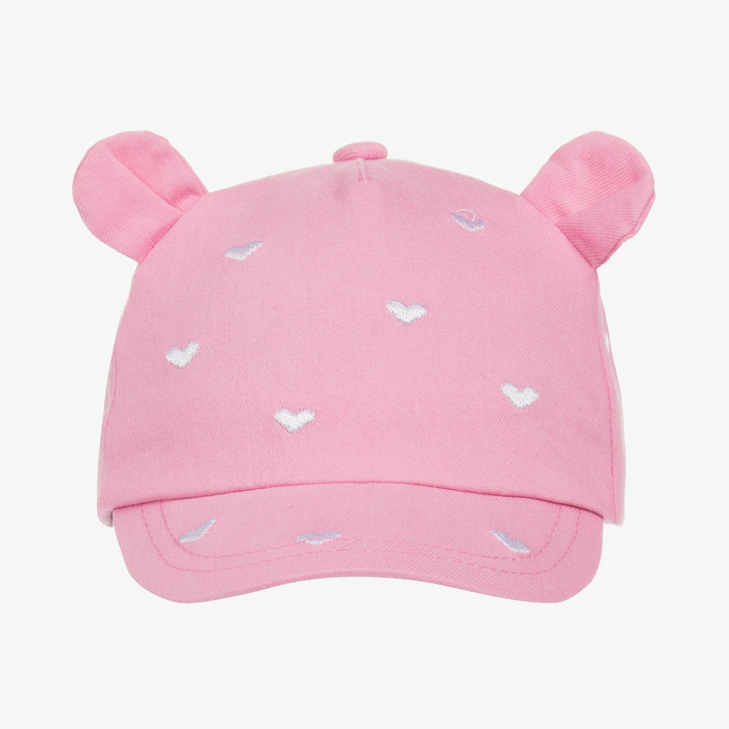 Mayoral Baby Girls Pink Cotton Cap 2 Mayoral Baby Girls Pink Cotton Cap - Image 2
