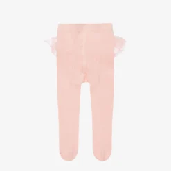 Mayoral Newborn Baby Girls Pink Ruffle Tights