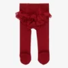 Mayoral Newborn Baby Girls Red Ruffle Tights