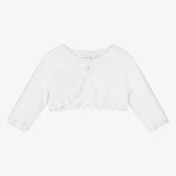 Mayoral Baby Girls White Bolero Cardigan