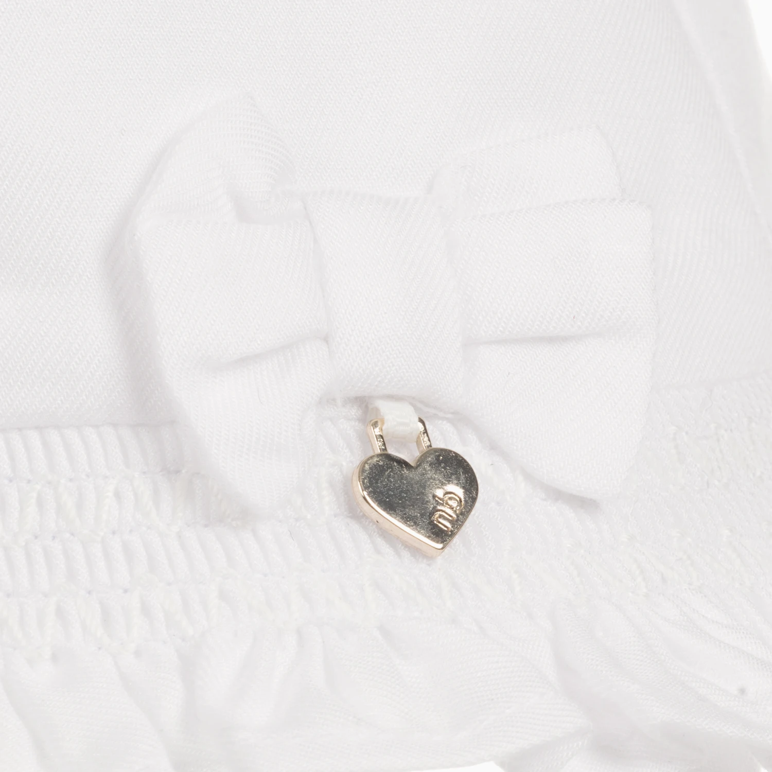 Mayoral Newborn Baby Girls White Sun Hat 3 Mayoral Newborn Baby Girls White Sun Hat - Image 3