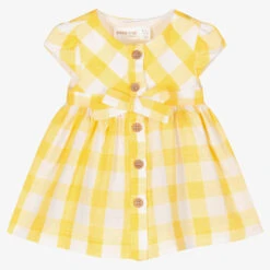 Mayoral Newborn Baby Girls Yellow Dress Set