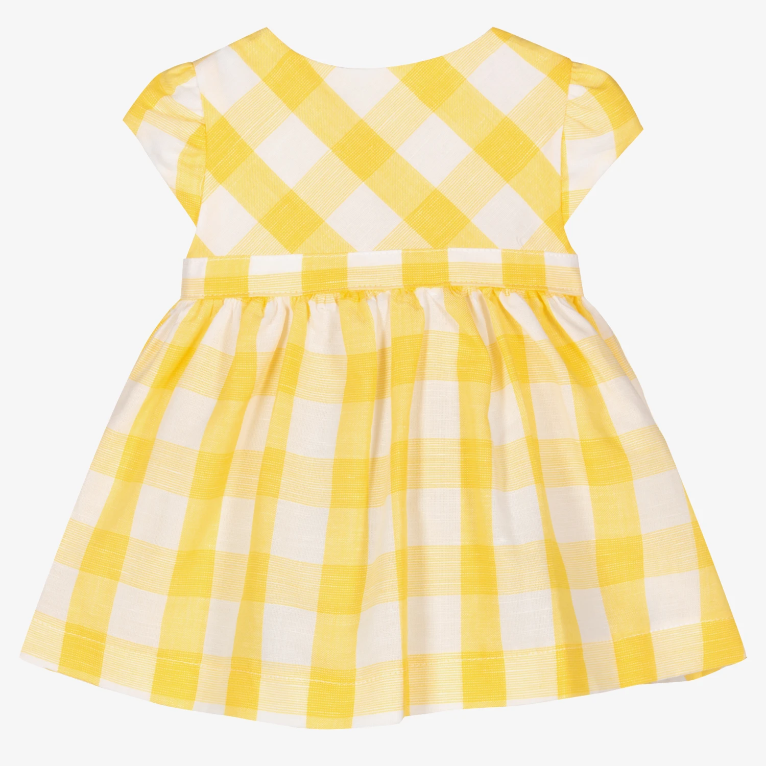 Mayoral Newborn Baby Girls Yellow Dress Set 2 Mayoral Newborn Baby Girls Yellow Dress Set - Image 2