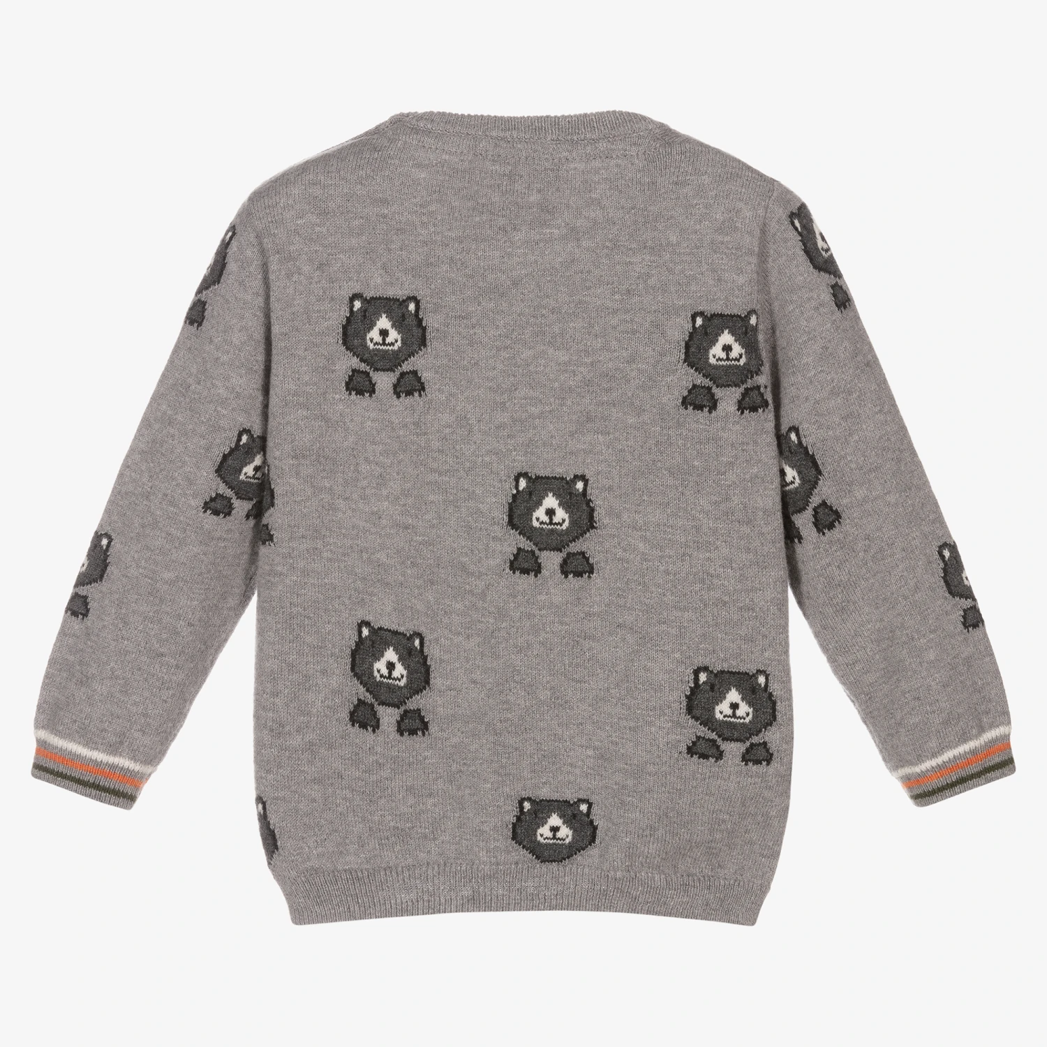 Mayoral Boys Grey Bear Knit Sweater 2 Mayoral Boys Grey Bear Knit Sweater - Image 2