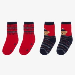 Mayoral Boys Red Bear Socks (2 Pack) -BloomBabe Cloth Store mayoral boys red bear socks 2 pack 473975 a1e0911c40c9ccc27d60931f5c3320c91b18c4fa