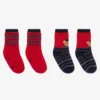 Mayoral Boys Red Bear Socks (2 Pack)