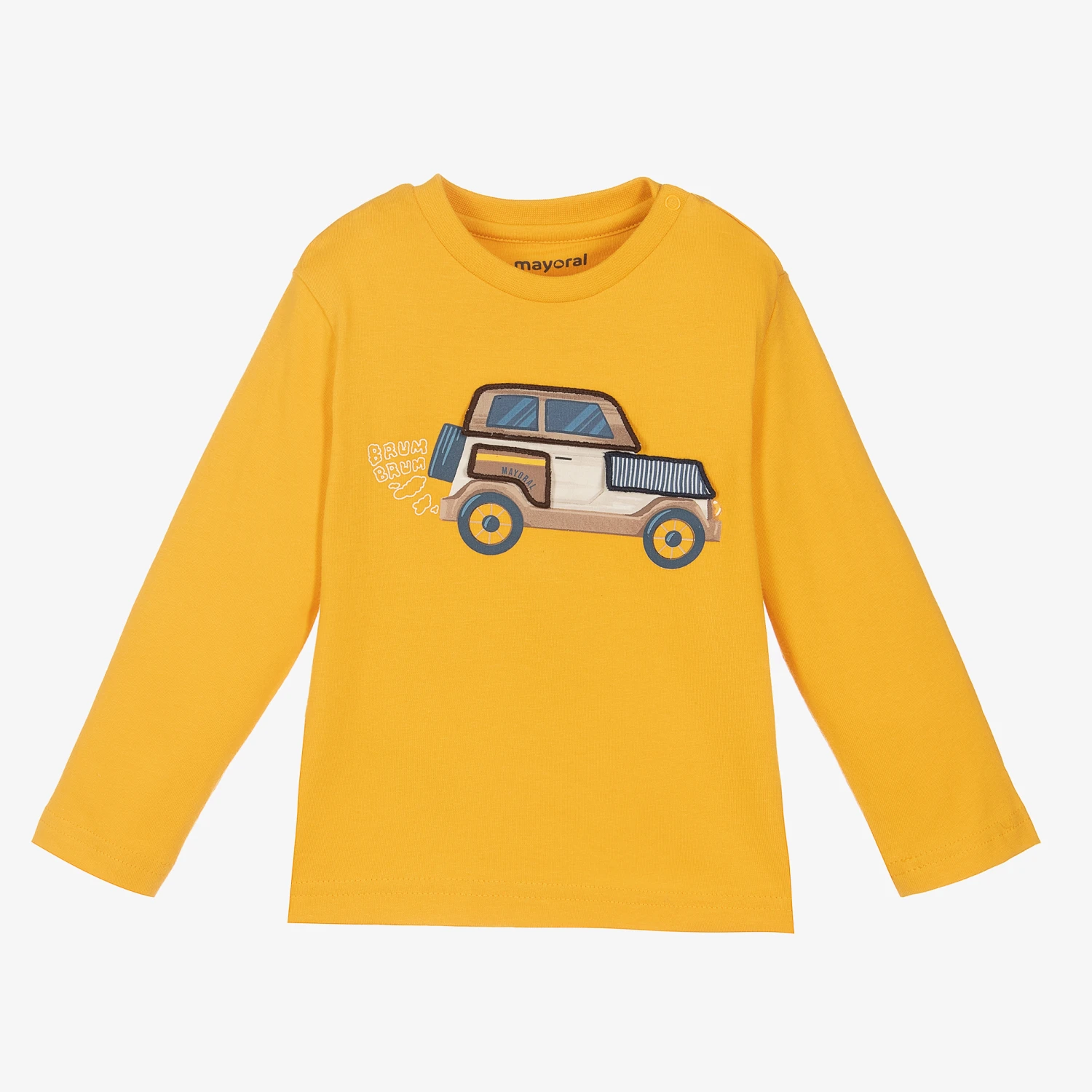 Mayoral Boys Yellow Cotton Car Top 1 Mayoral Boys Yellow Cotton Car Top