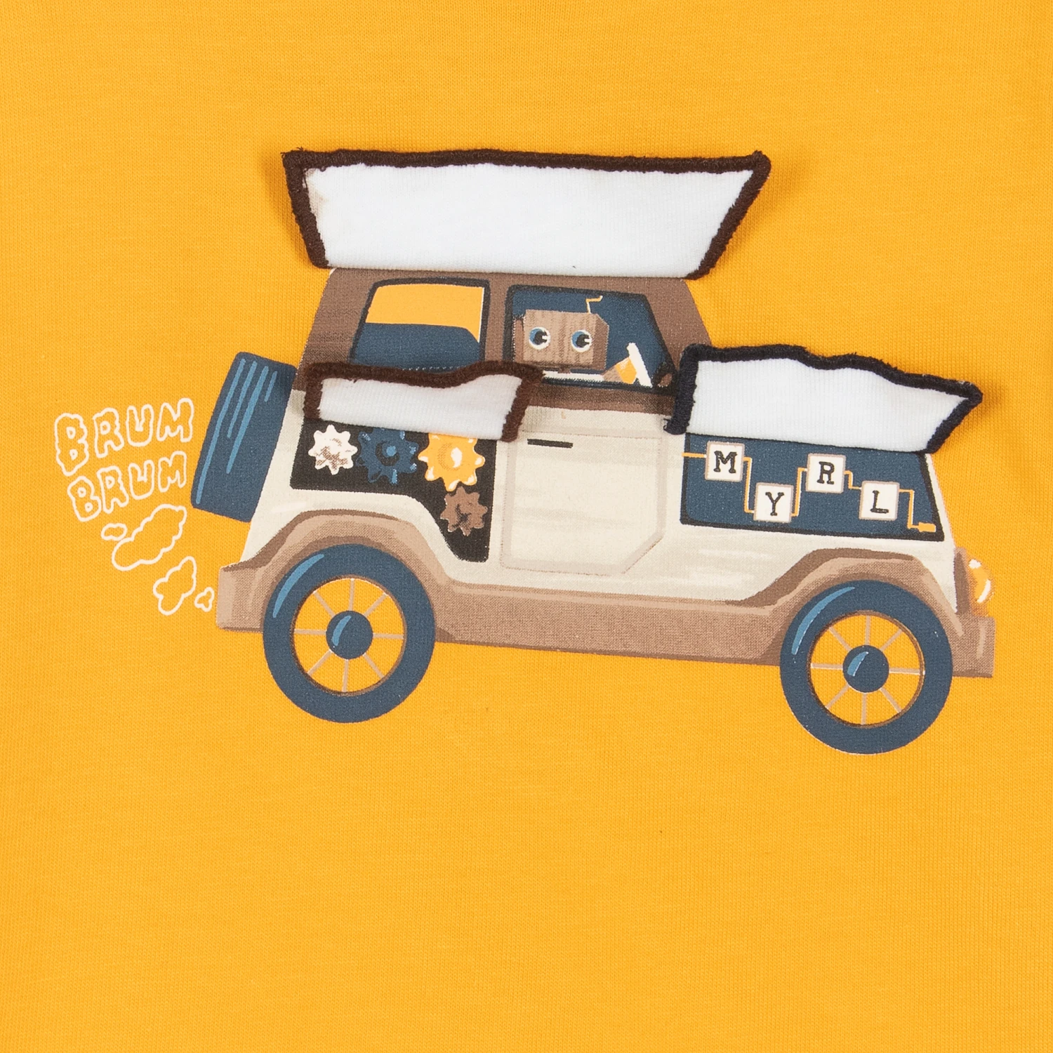 Mayoral Boys Yellow Cotton Car Top 3 Mayoral Boys Yellow Cotton Car Top - Image 3