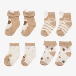 Mayoral Newborn Ivory & Beige Socks (4 Pack) -BloomBabe Cloth Store mayoral ivory beige socks 4 pack 465223 26e71dcc3974e7f0224d1a04bf1ed08b143c2bcf