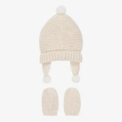 Mayoral Newborn Ivory Knit Hat & Mittens Set -BloomBabe Cloth Store mayoral ivory knit hat mittens set 410691 8c2ba26bf44908dc2fc81350b719b4dd300b29e4