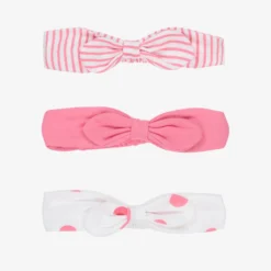 Mayoral Newborn Pink Baby Headbands (3 Pack)