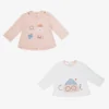 Mayoral Newborn Pink & Ivory Tops (2 Pack)
