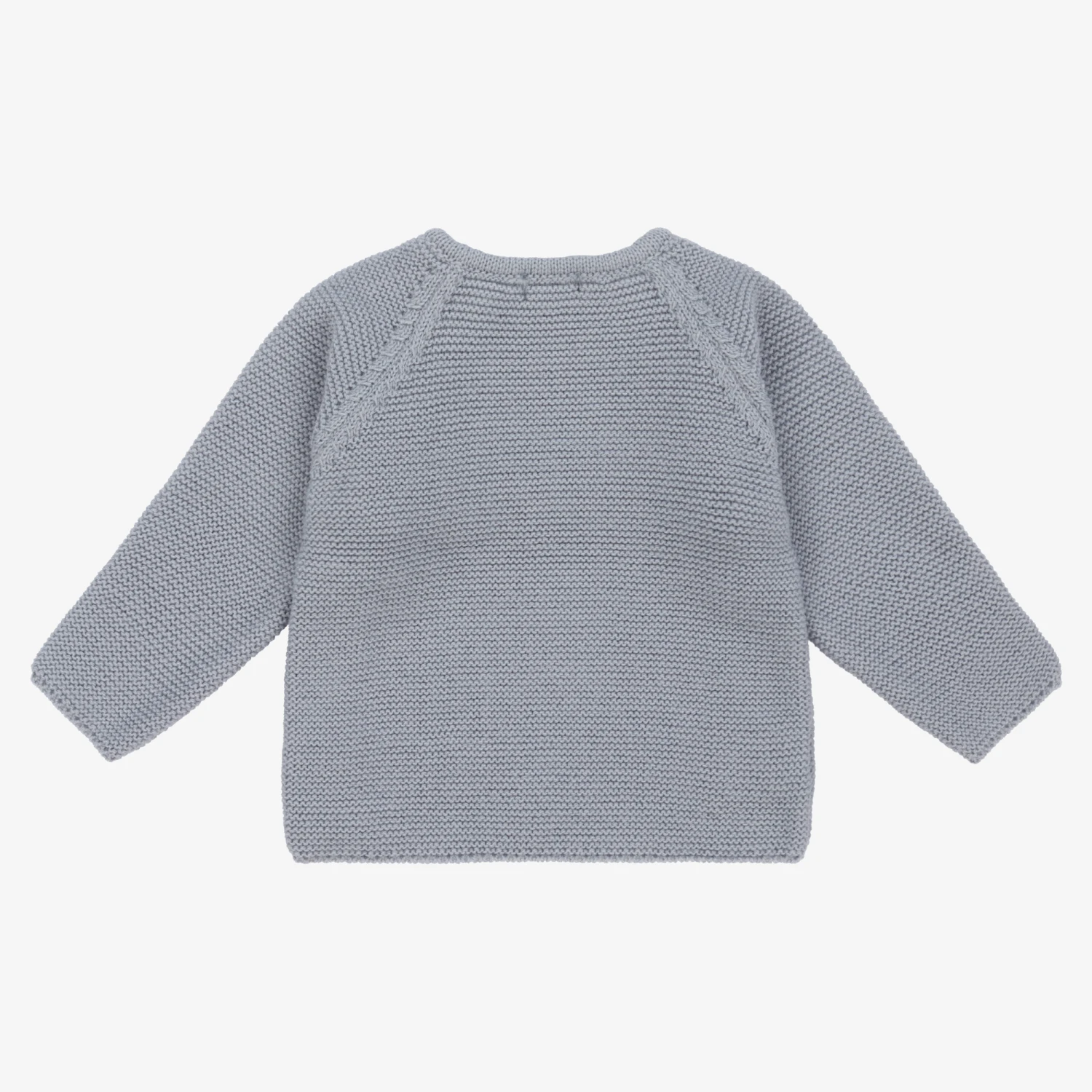Mebi Baby Boys Blue Knitted Jumper 2 Mebi Baby Boys Blue Knitted Jumper - Image 2