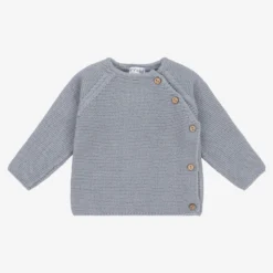 Mebi Baby Boys Blue Knitted Jumper
