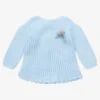 Mebi Baby Girls Blue Knitted Sweater