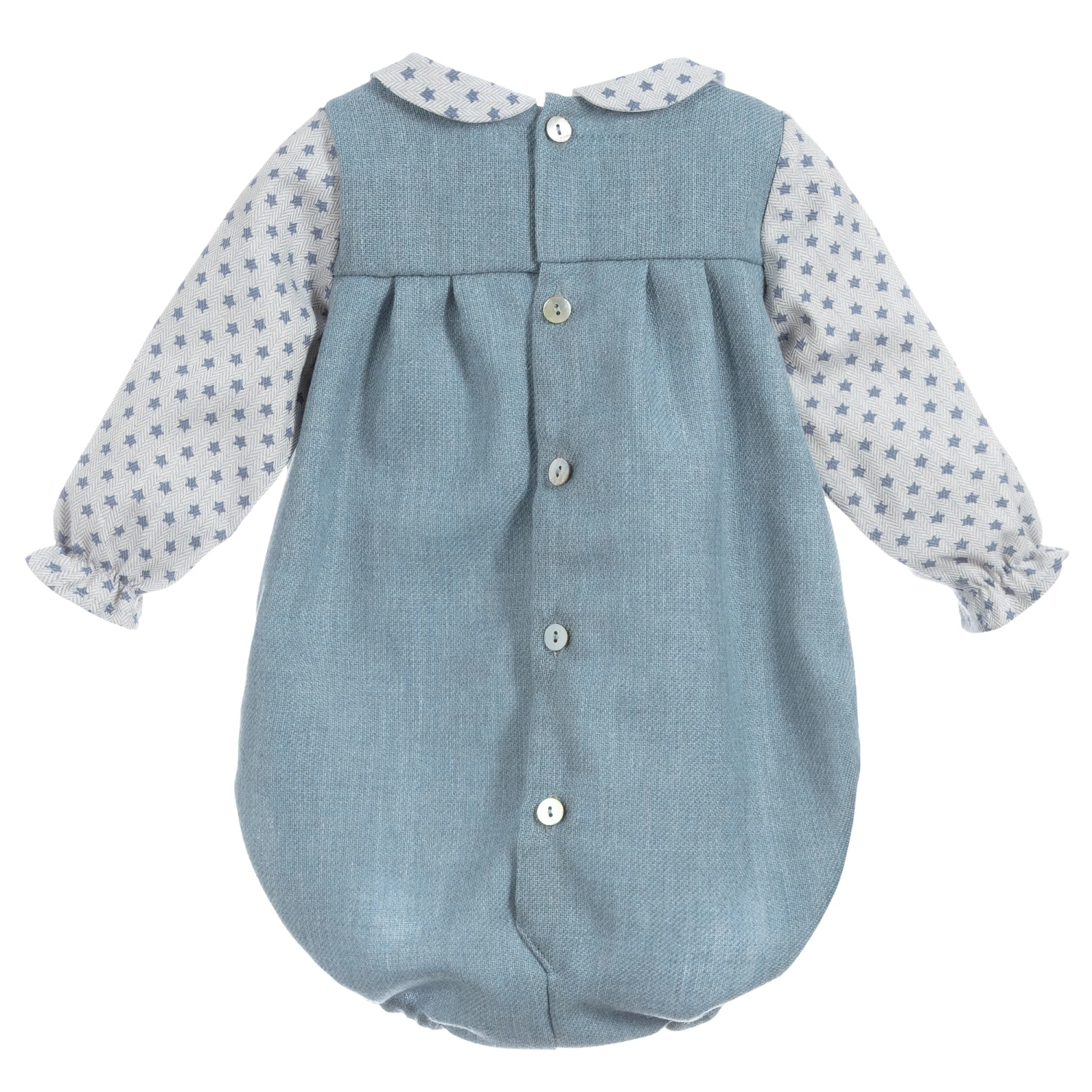 Mebi Baby Girls Blue Shortie 2 Mebi Baby Girls Blue Shortie - Image 2