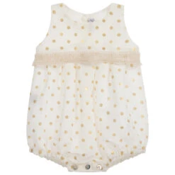 Mebi Girls Ivory Linen Shortie
