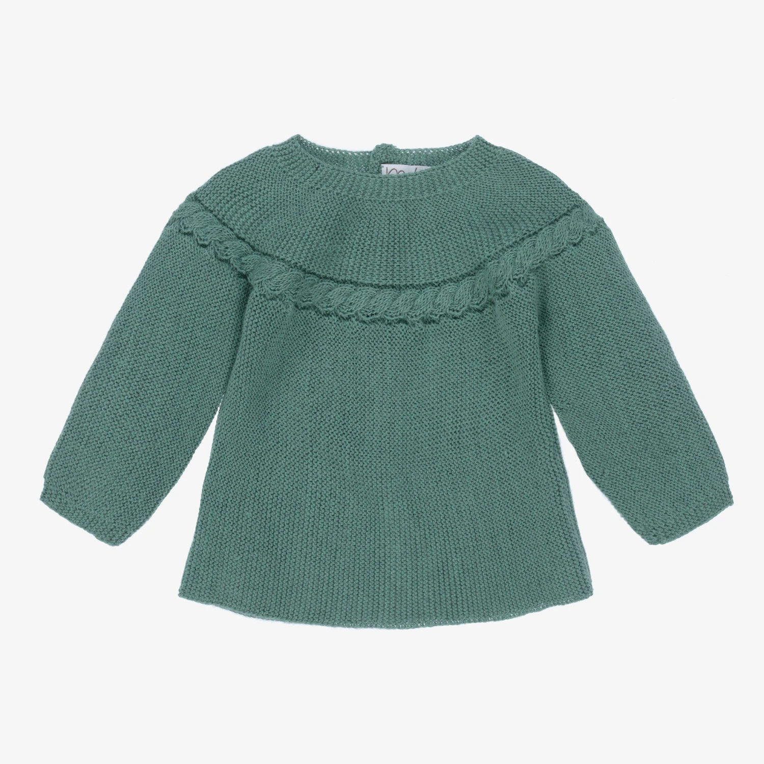 Mebi Green Knitted Baby Jumper 1 Mebi Green Knitted Baby Jumper