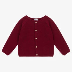 Mebi Red Knitted Baby Cardigan