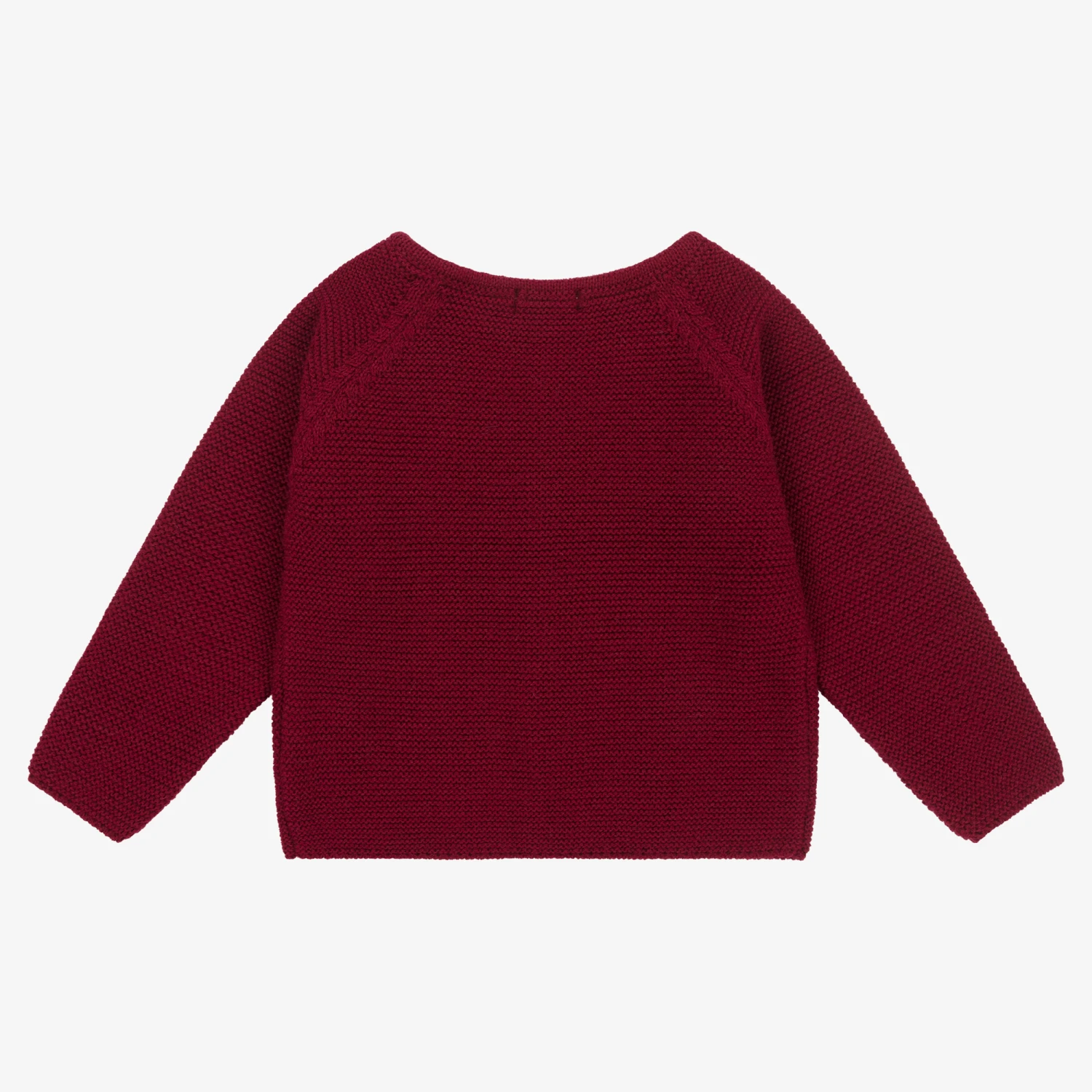 Mebi Red Knitted Baby Cardigan 2 Mebi Red Knitted Baby Cardigan - Image 2