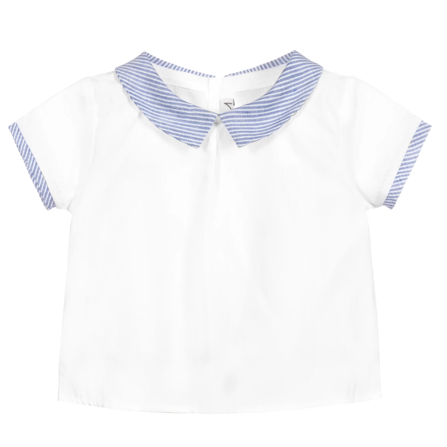 Mebi White Cotton Baby Blouse 1 Mebi White Cotton Baby Blouse